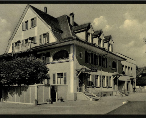 Hotel Bahnhof in Trubschachen (Postkarte)